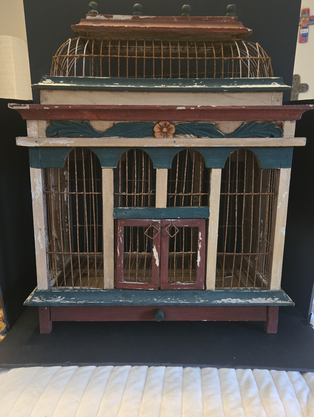 Antique European, Victorian Decorative Bird Cage. Early 20th Century